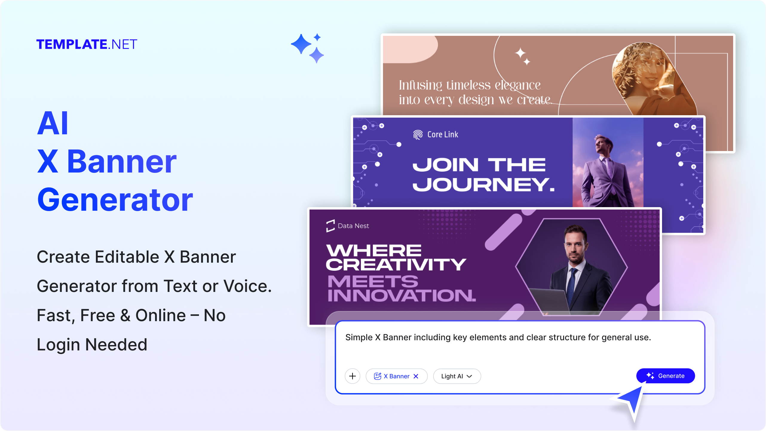 Free AI X Banner Generator, Create X Banners Online